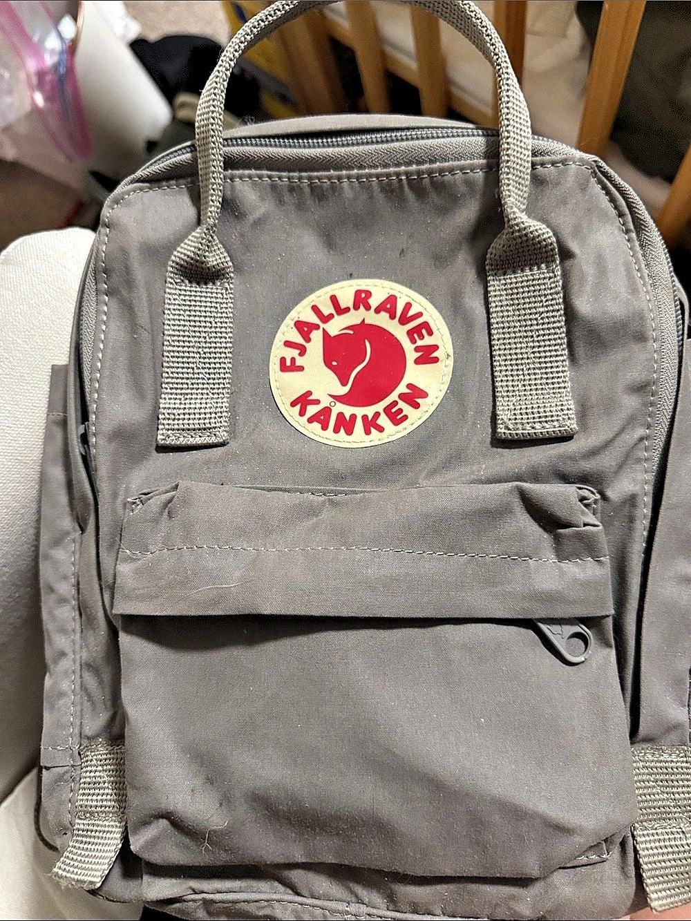 Fjallraven Kanken Mini Backpack in Gray
